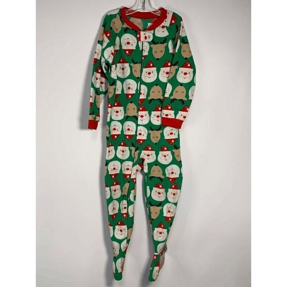 Carter's Christmas Footed Onsie - Picture 1 of 6